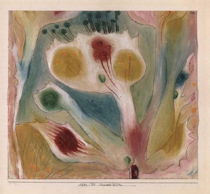 Paul Klee Tropical blossom Sweden oil painting art